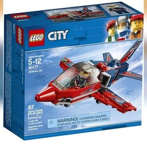 LEGO City Airshow Jet 60177 Building Kit (87 Piece)